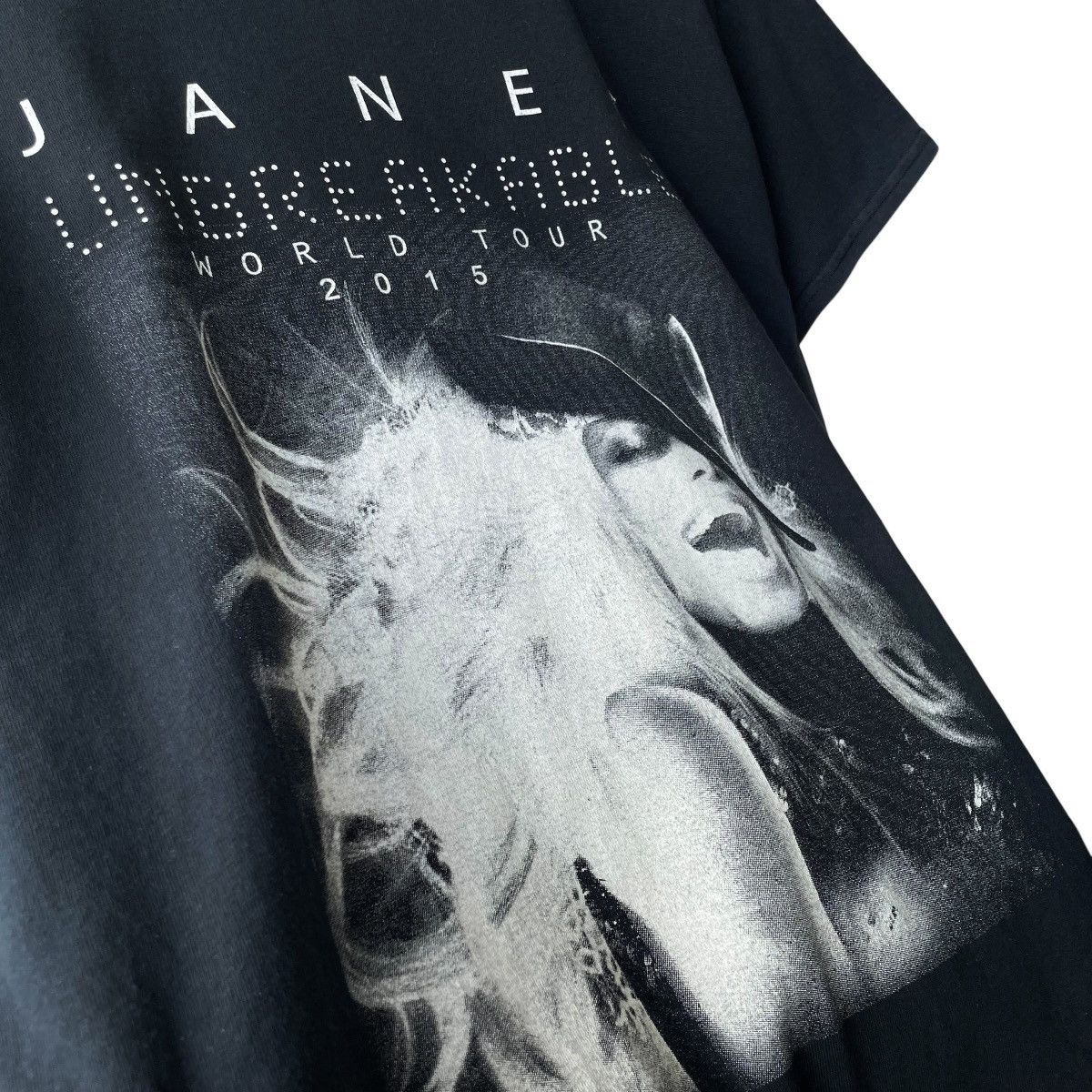 Band Tees × Vintage Janet Jackson 2015 Unbreakable World Tour Promo Tee Size US L / EU 52-54 / 3 - 5 Thumbnail