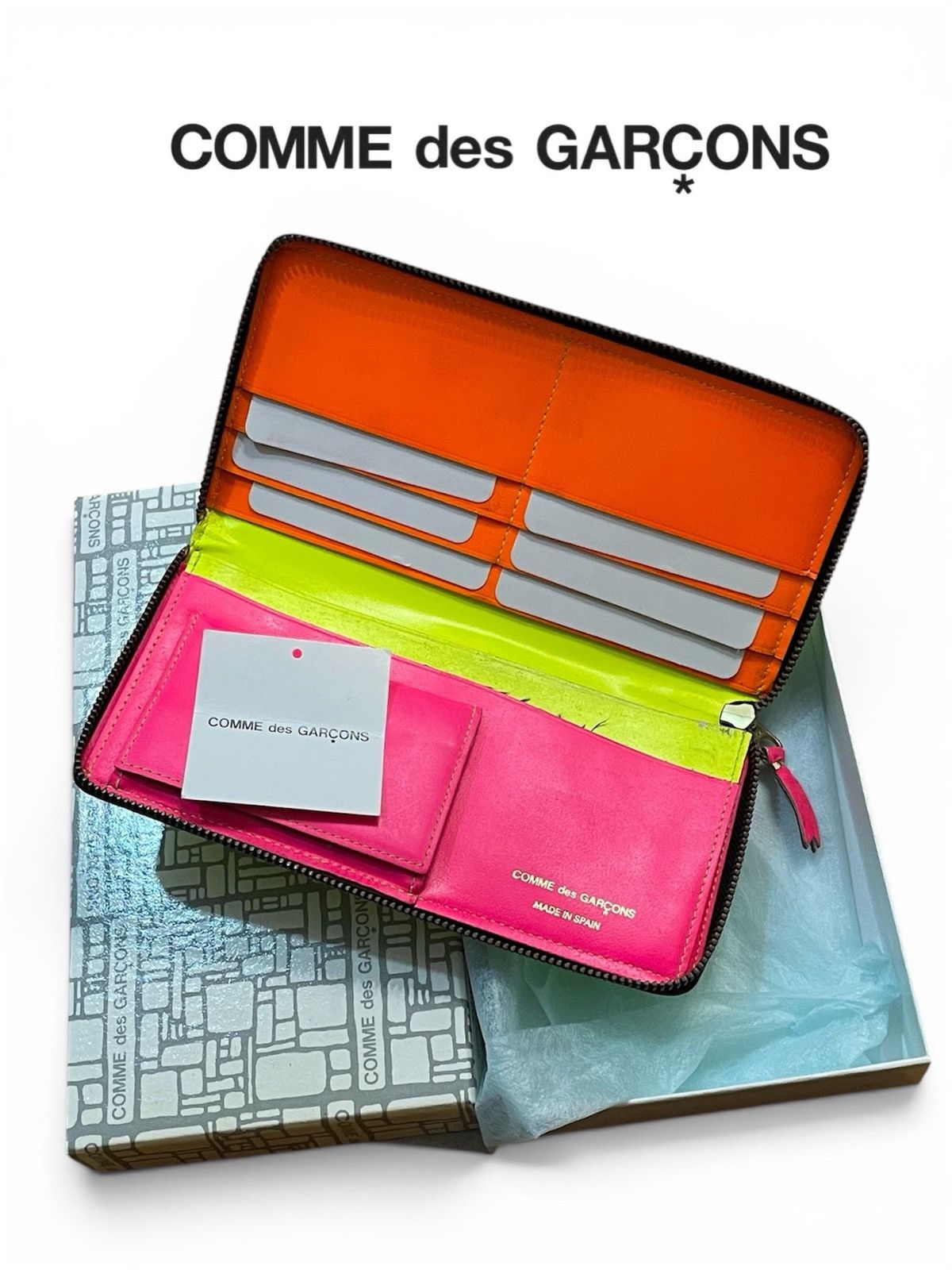 Comme des Garcons SS16 Comme des Garçons ‘Super Fluo’ Leather Long Wallet Size ONE SIZE - 1 Thumbnail