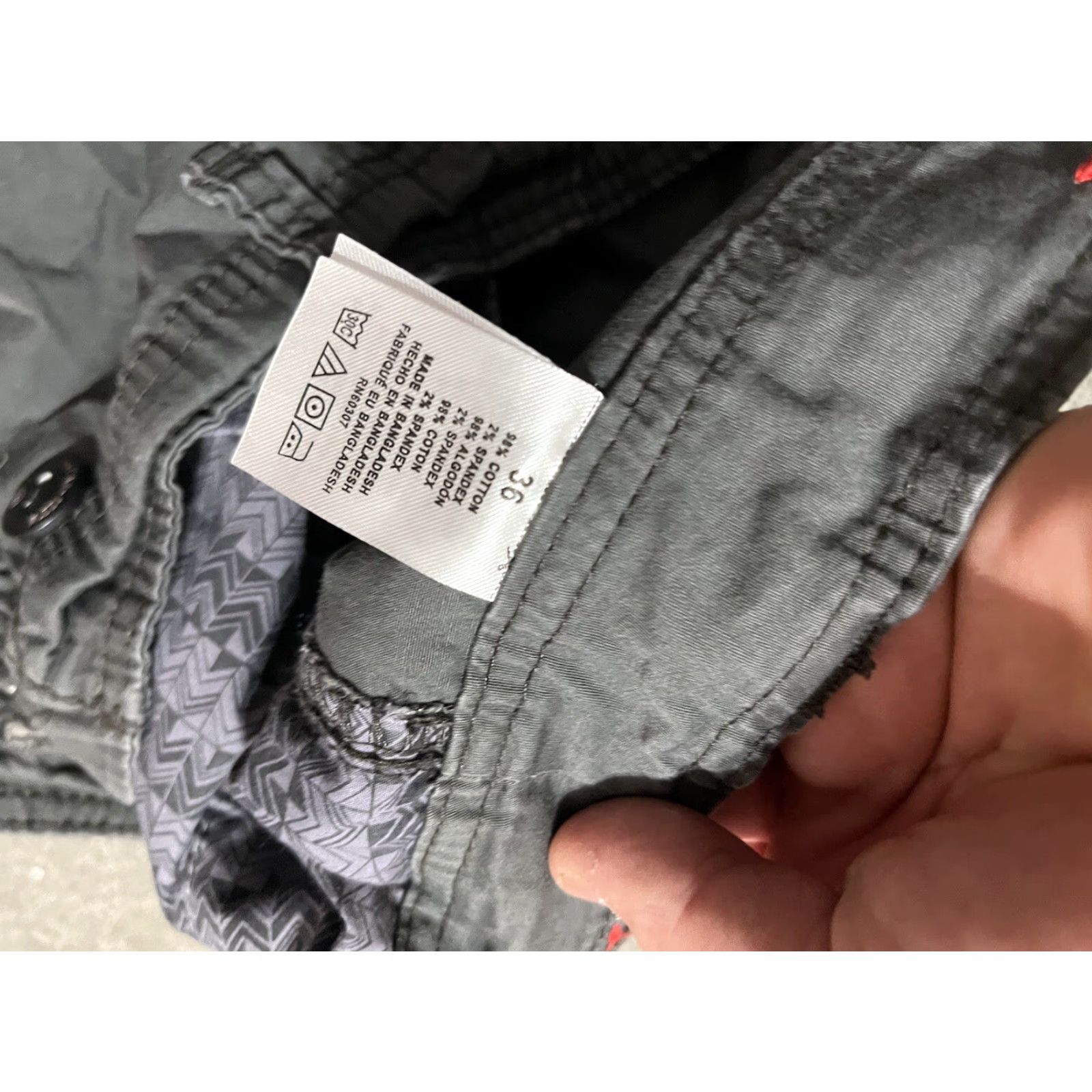 Vintage UNIONBAY Men Shorts Cargo Gray Stretch Flat Front Casual 36 Size US 36 / EU 52 - 4 Thumbnail