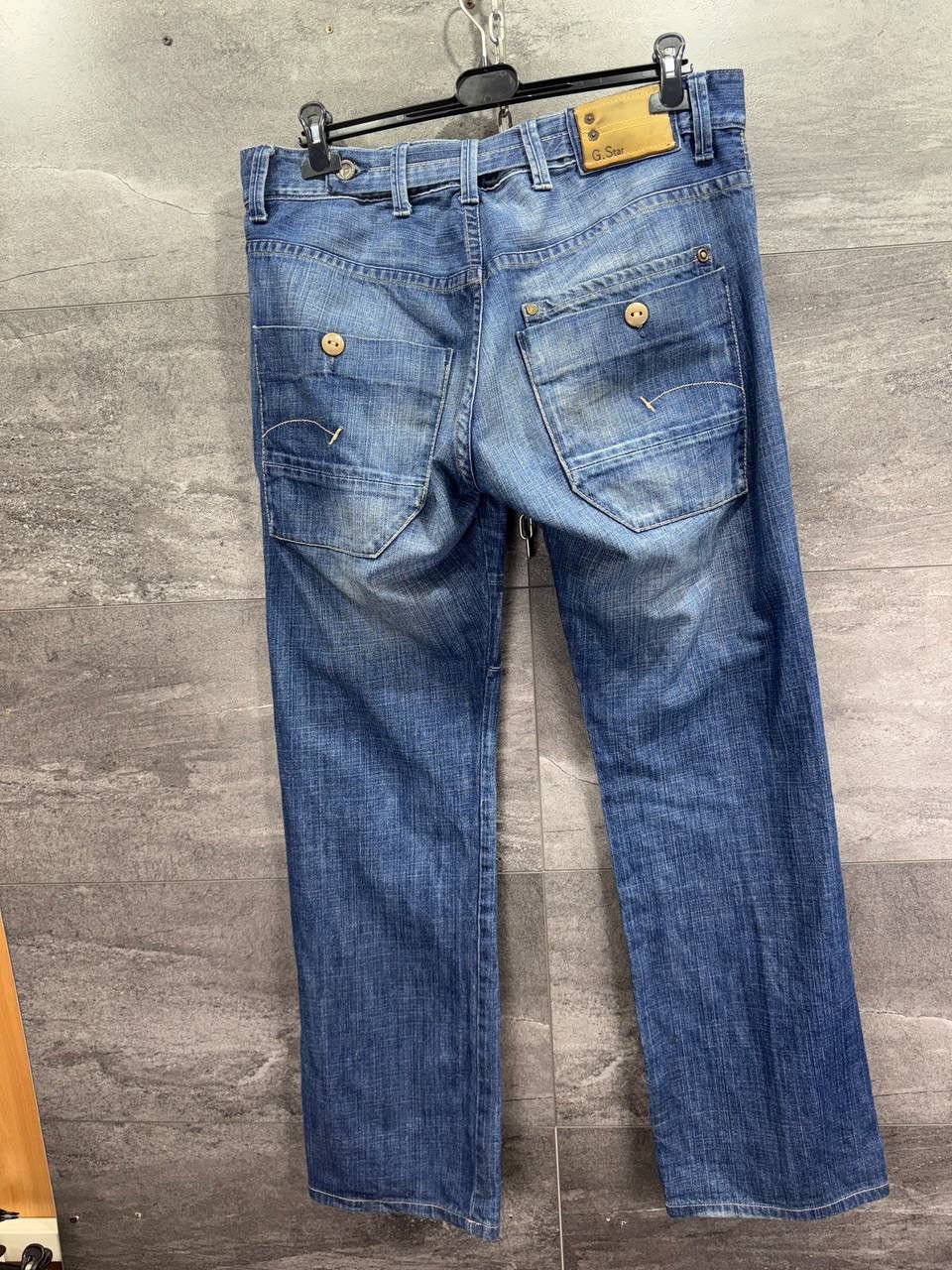 Other G-Star Raw Denim Jeans Baggy Pant 3301 Faded Fly Embroidered Size US 36 / EU 52 - 13 Thumbnail