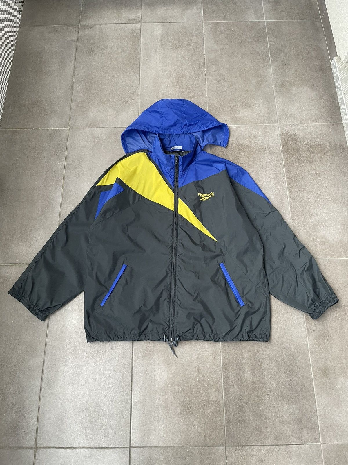 Reebok × Vintage 90S Vintage Reebok 3 Tone Technical Track Light Jacket Size US XL / EU 56 / 4 - 1 Thumbnail