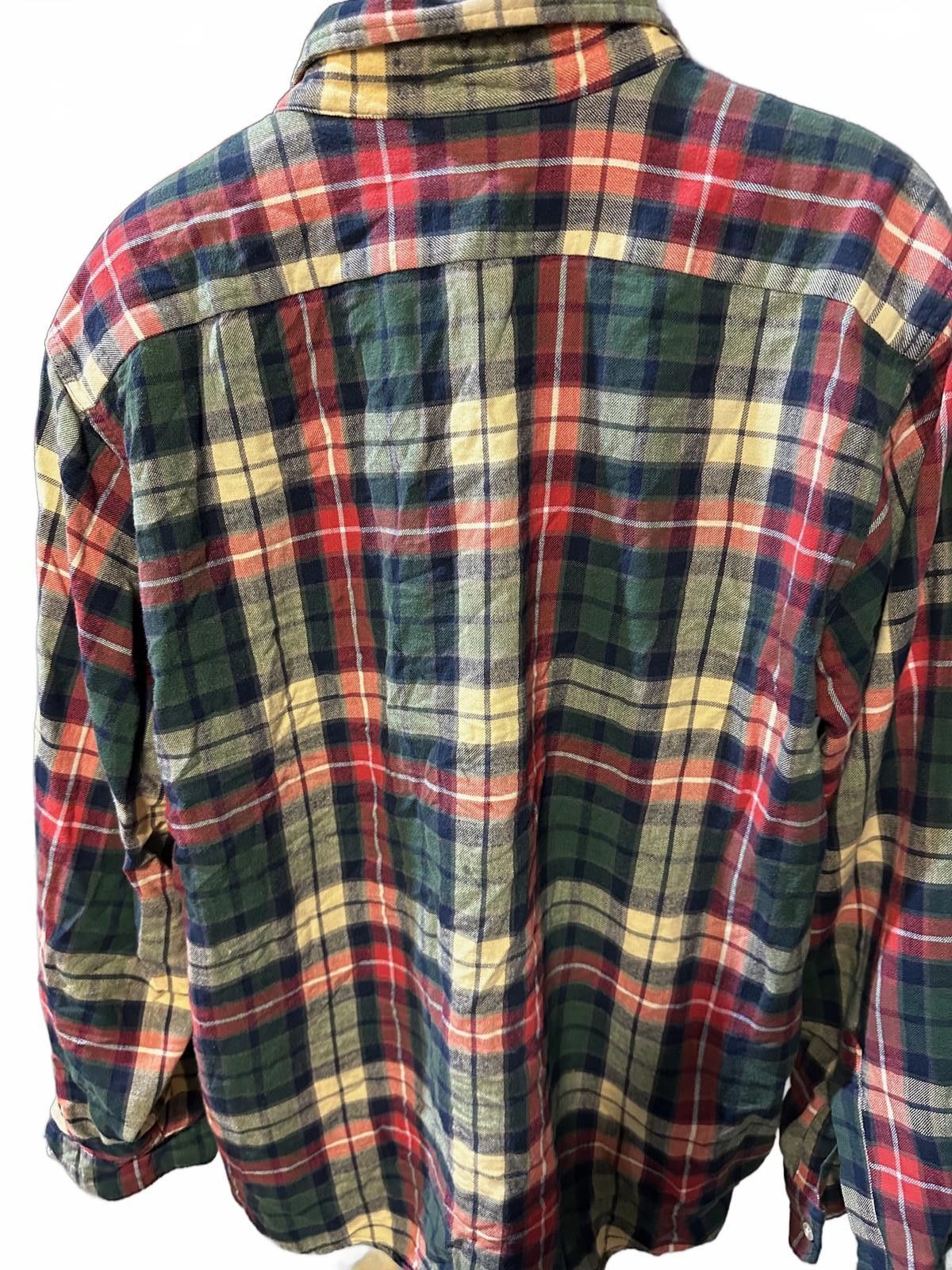L.L. Bean Vintage L.L. Bean USA Cotton Flannel Shirt XL Tartan Plaid Size US XL / EU 56 / 4 - 2 Thumbnail