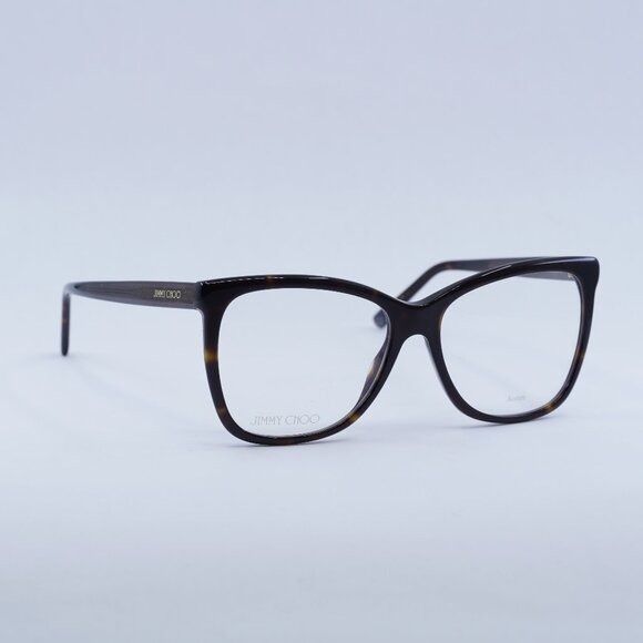 Jimmy Choo Jimmy Choo JC362 0086 00 Eyeglasses Havana 55mm Frame Size ONE SIZE - 1 Thumbnail