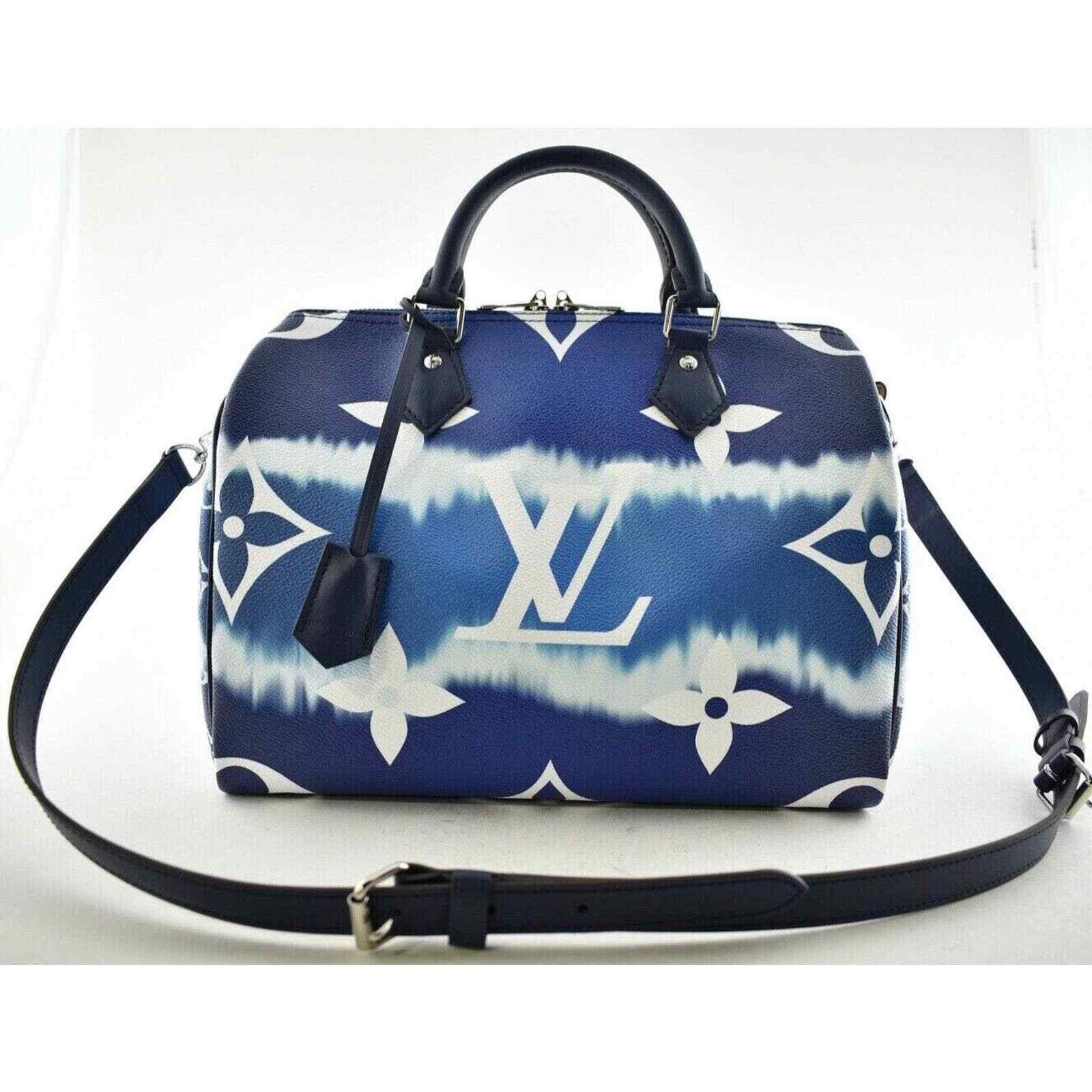 Louis Vuitton Louis Vuitton Blue White Monogram Crossbody Bag Size ONE SIZE - 2 Thumbnail