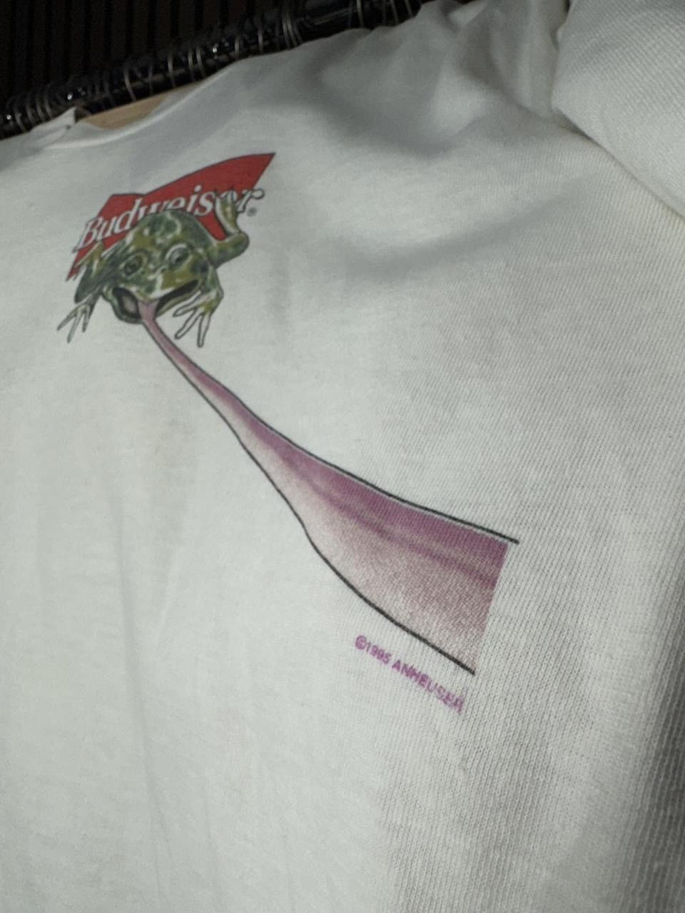 Other Vintage 1999 Single Stitch Budweiser Frog/Toad Tee Size US XL / EU 56 / 4 - 5 Thumbnail