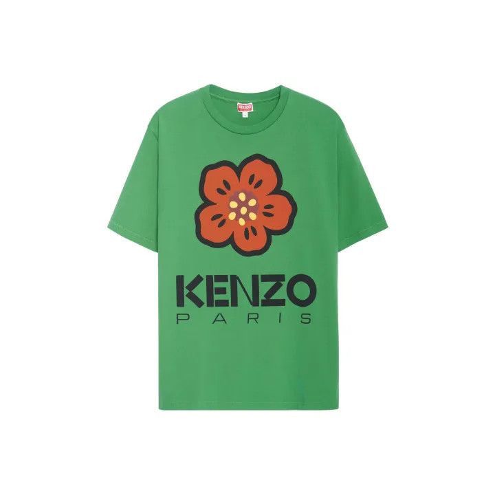 Kenzo KENZO Green Boke Flower Short Sleeve T-Shirt -2507 Size US M / EU 48-50 / 2 - 1 Thumbnail