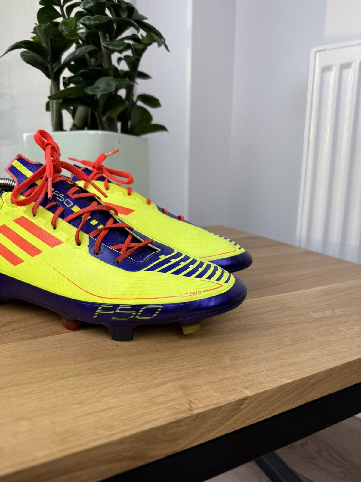 Adidas Adidas Adizero F50 FG yellow/purple/orange us10.5 Size US 10.5 / EU 43-44 - 3 Thumbnail