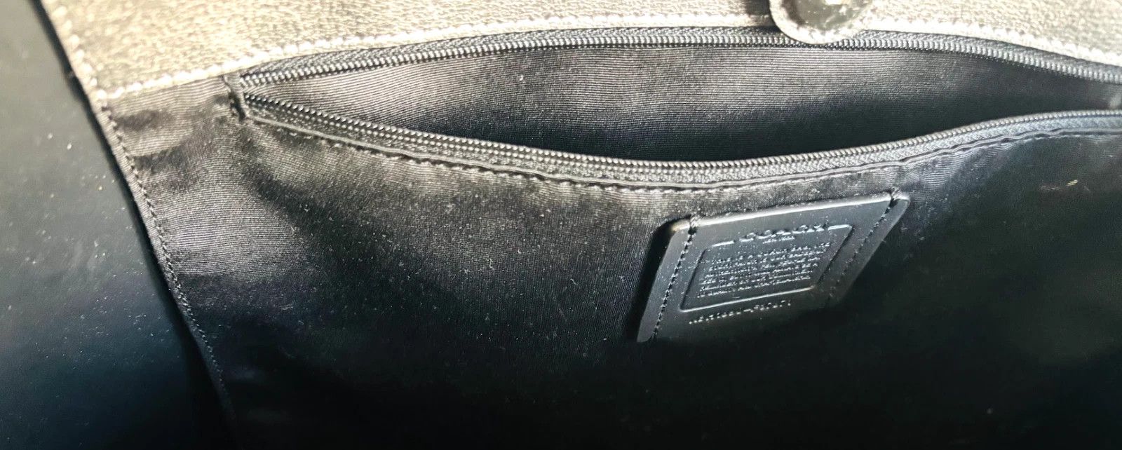 Coach Coach City Tote Metallic Pewter Leather Size ONE SIZE - 7 Thumbnail