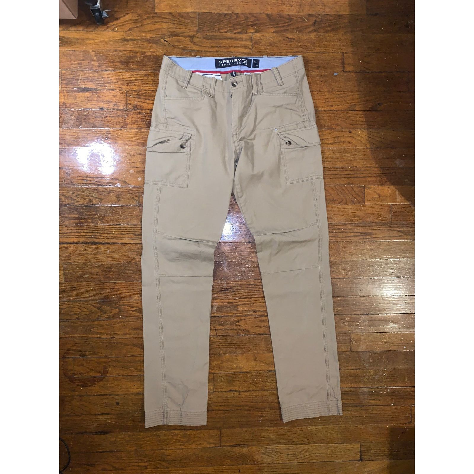 Sperry Sperry Top-Sider Cargo Pants Khaki 33x34 Utility Outdoors Size US 33 - 1 Thumbnail