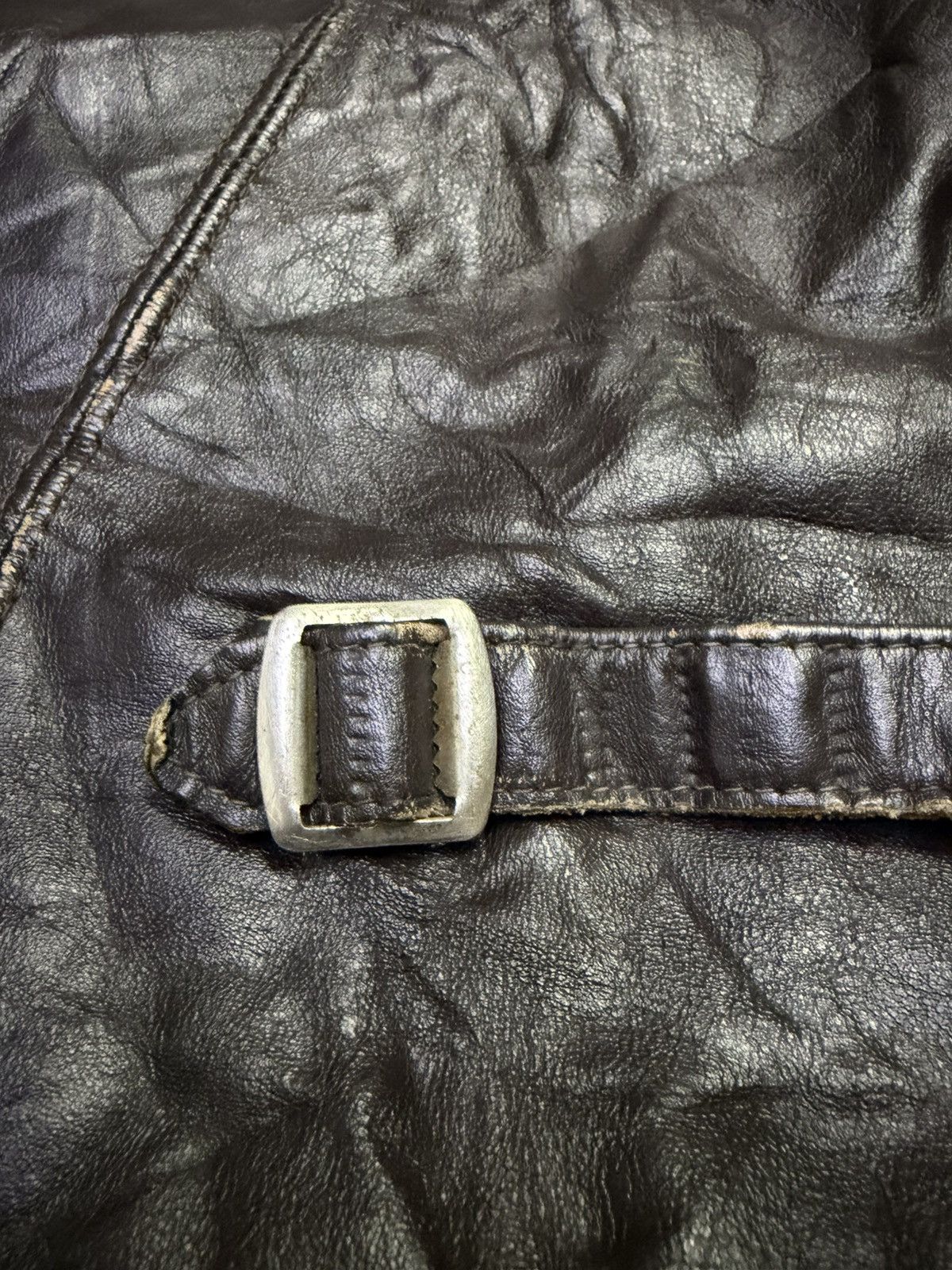 Leather Vintage 60s Shield Sportswear Ltd Leather Biker Jacket Size US S / EU 44-46 / 1 - 12 Thumbnail