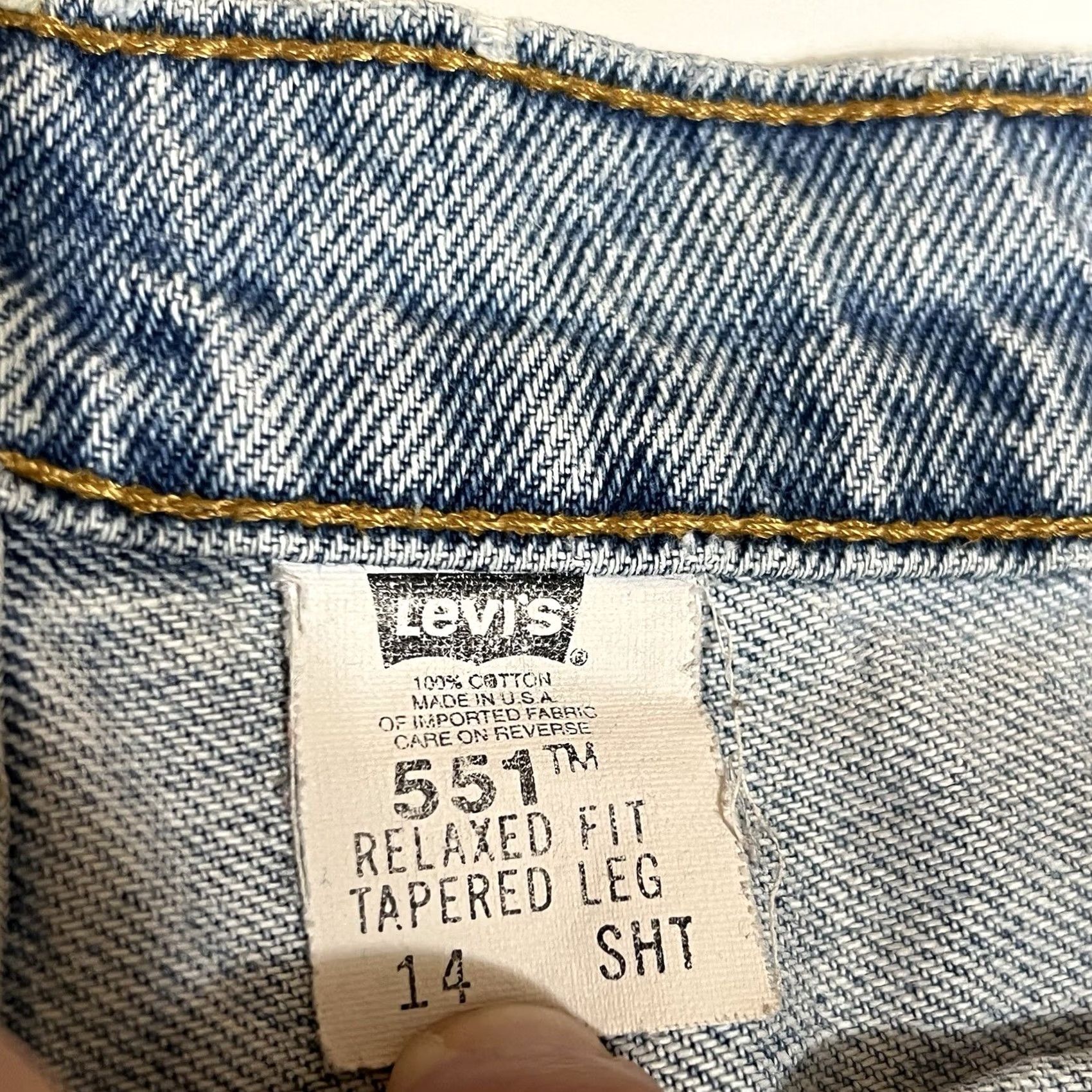 Levi's VINTAGE Levi's 551 Jeans Women 14 Denim Relaxed Tapered Distressed 31x29 Size 36" / US 14 / IT 50 - 7 Thumbnail