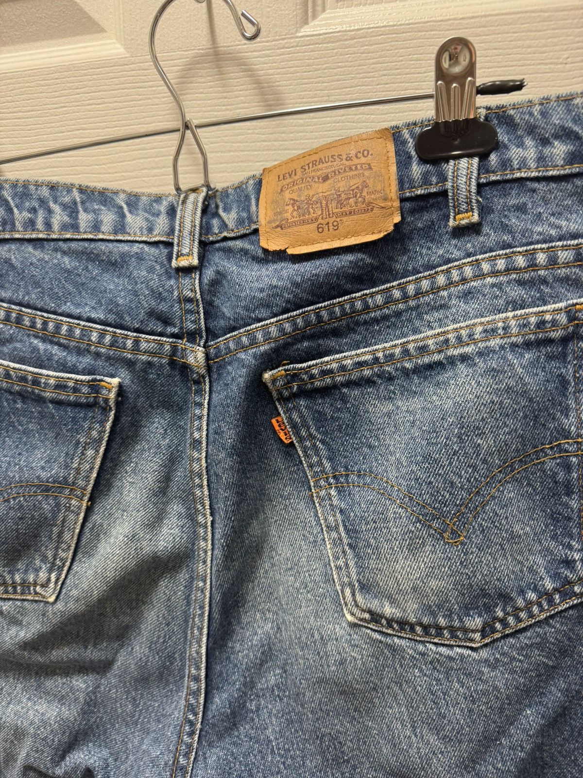 Levi's Vintage Clothing Levi's Levis 619 Orange Tab Vintage 00s Blue Denim Jeans 36 Size US 36 / EU 52 - 6 Thumbnail
