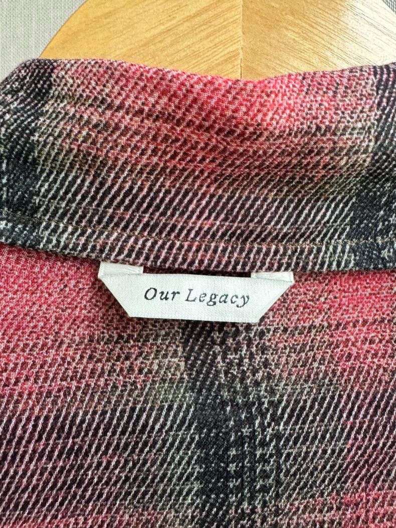 Our Legacy Our Legacy size50 Ruffled bubble gauze rose red checkered s Size US M / EU 48-50 / 2 - 6 Thumbnail