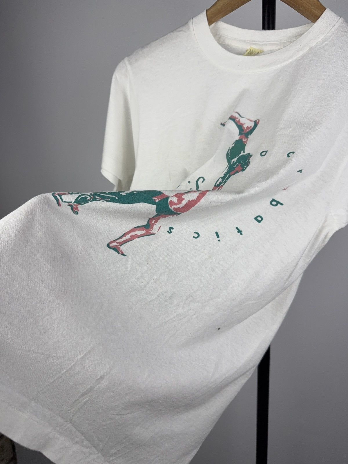 Vintage Vintage Acrobatics Tee – Made in USA, Rare Gymnast Art Shirt Size US S / EU 44-46 / 1 - 6 Thumbnail