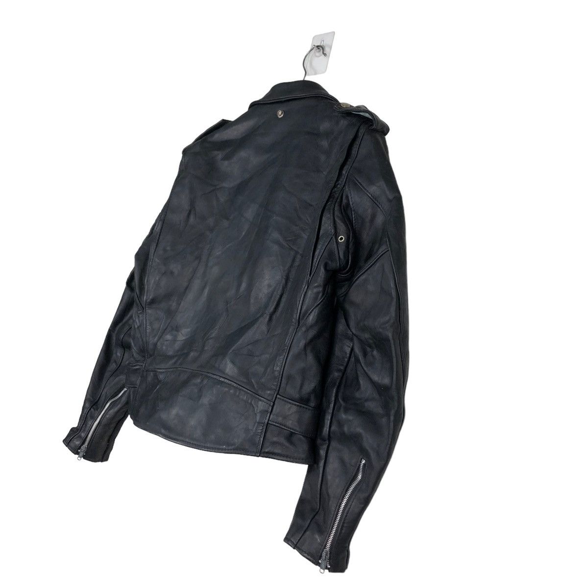 Schott ☄️VINTAGE DOUBLE COLLAR BIKER LEATHER JACKET SCHOTT PERFECTO Size US M / EU 48-50 / 2 - 12 Thumbnail