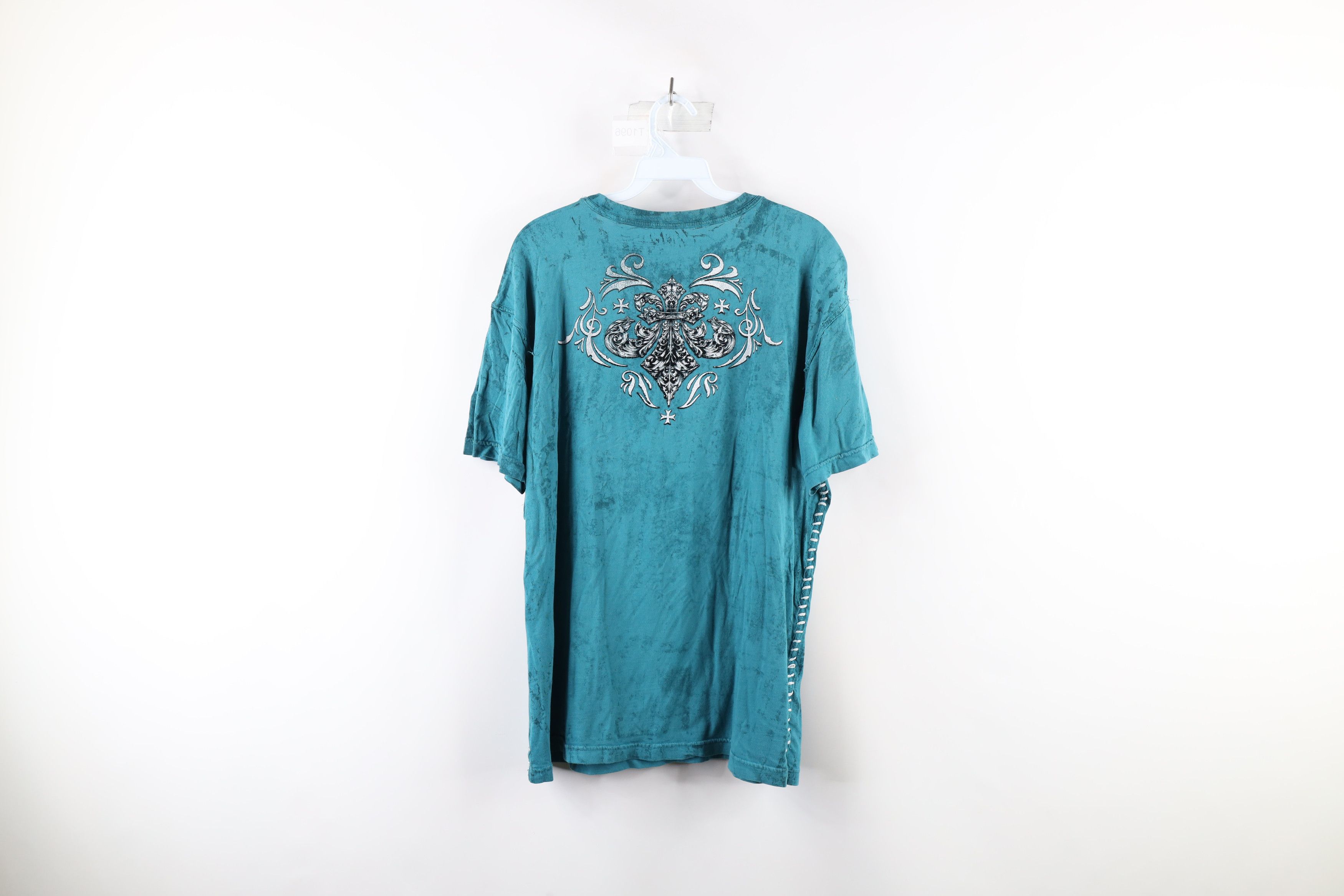 Affliction × Vintage Vintage Affliction Fleur de Lis UFC MMA Fighting T-Shirt USA Size US L / EU 52-54 / 3 - 8 Thumbnail