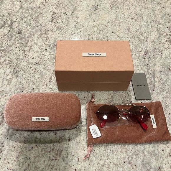 Miu Miu Miu Miu‎ Evolution 54mm Rimless Round Sunglasses - NWT Size ONE SIZE - 3 Thumbnail