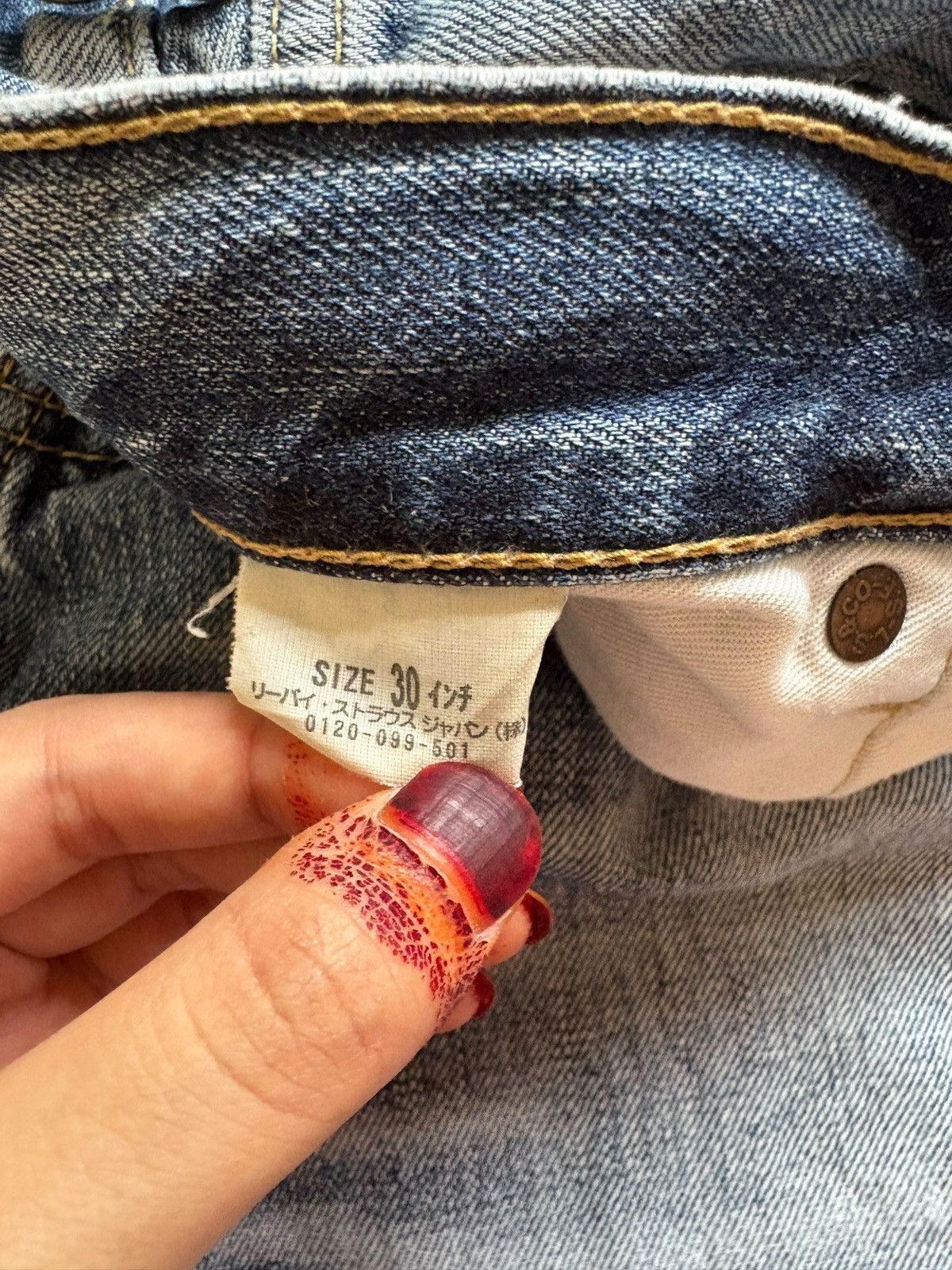Levi's Vintage 90s Levis 503 Faded Wash Distressed Baggy Jeans Size US 30 / EU 46 - 11 Thumbnail