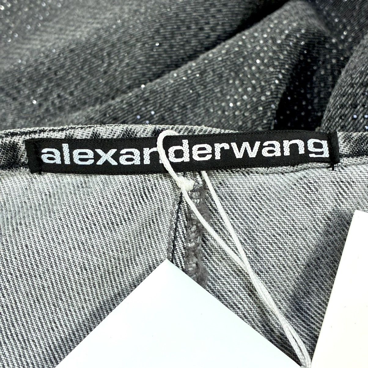 Alexander Wang Alexander Wang Hotfix Crystal Moto Jeans Pants Black Grey 28 Size 28" / US 6 / IT 42 - 18 Thumbnail