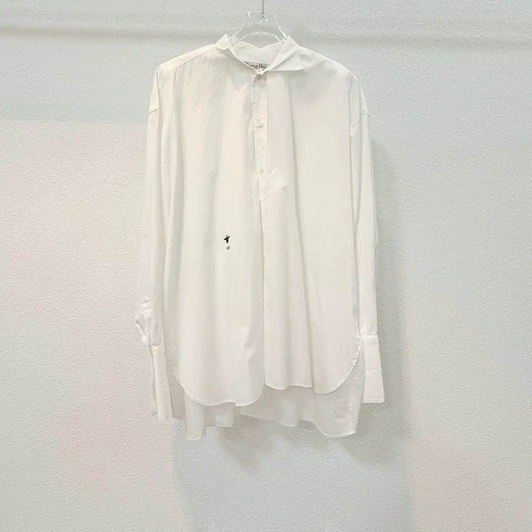 Dior Dior Embroidered Logo Button Up Shirt Size 38 Size S / US 4 / IT 40 - 1 Thumbnail