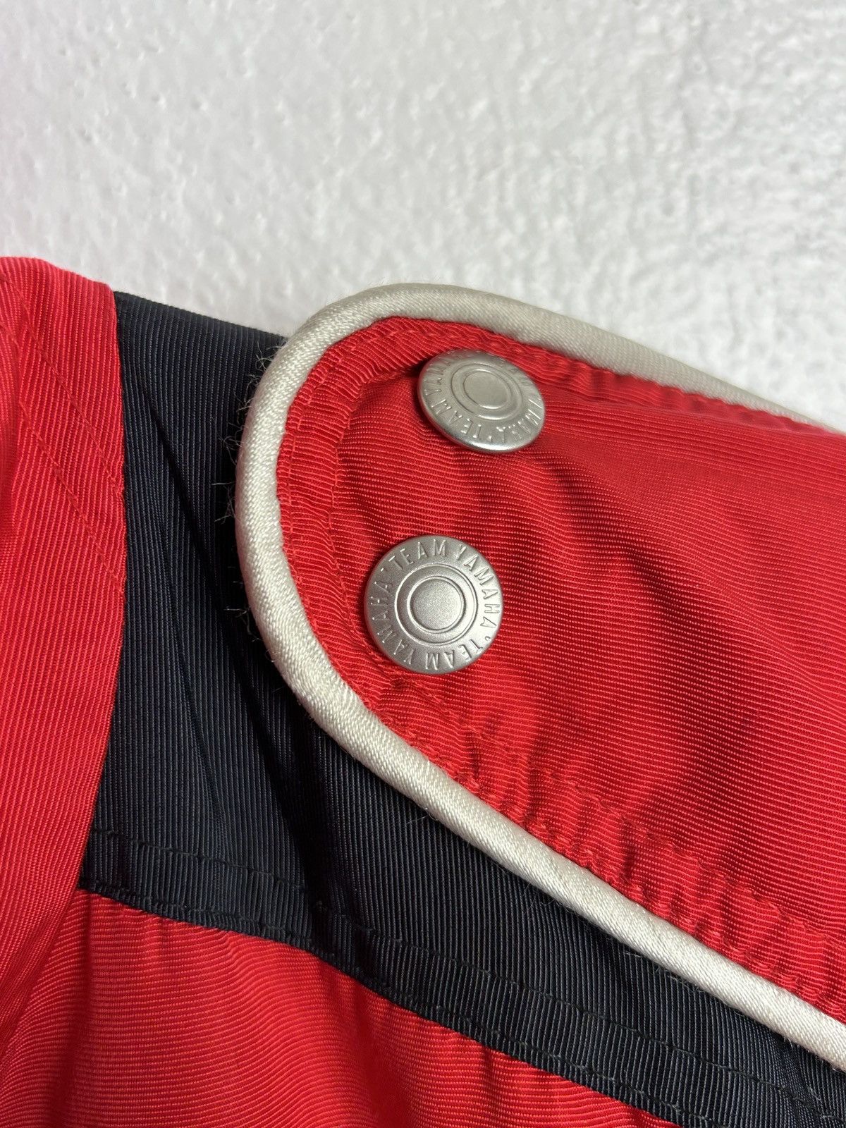Vintage 80s Vintage Team Yamaha Sports Zippered Racing Jacket In Red Size US L / EU 52-54 / 3 - 8 Thumbnail