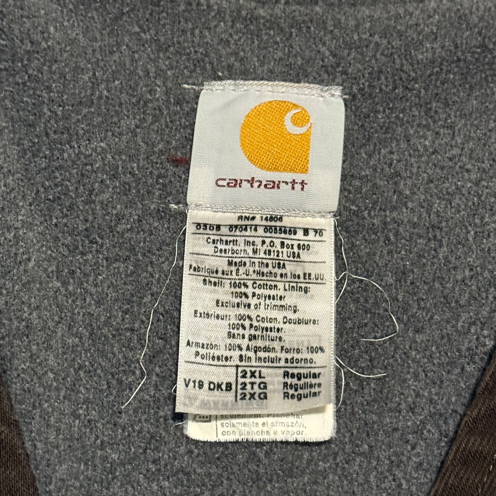 Carhartt Vintage Carhartt V19 DKB Canvas Vest Size 2XL Mocha Brown Size US XXL / EU 58 / 5 - 6 Thumbnail
