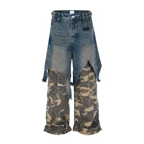 Other Militia Camouflage Denim Jeans Size US 32 / EU 48 - 4 Thumbnail