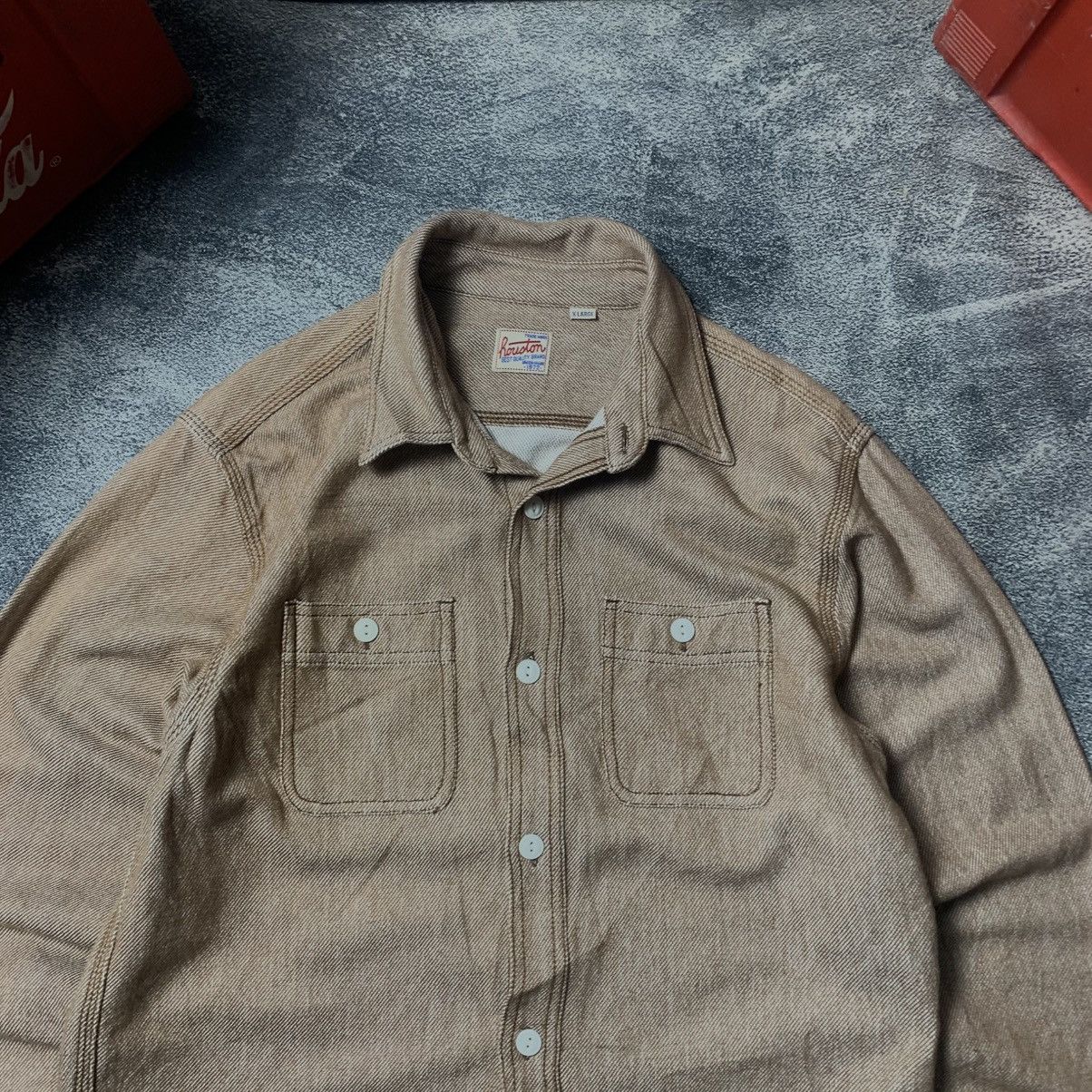Japanese Brand Houston Workshirt Button Up Shirt Size US XL / EU 56 / 4 - 2 Thumbnail