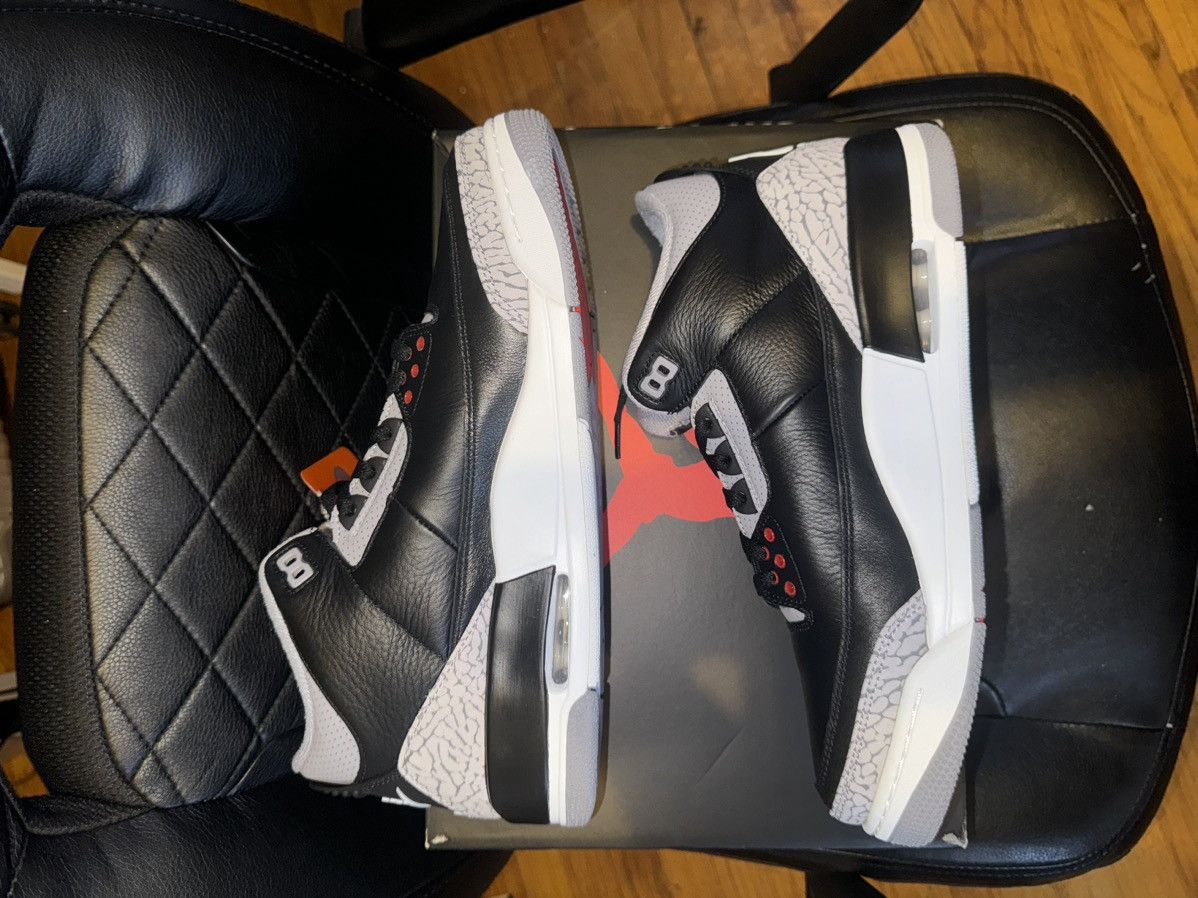 Jordan Brand × Nike AIR JORDAN 3 “BLACK CEMENT” RETRO 2024 Size US 11 / EU 44 - 4 Thumbnail