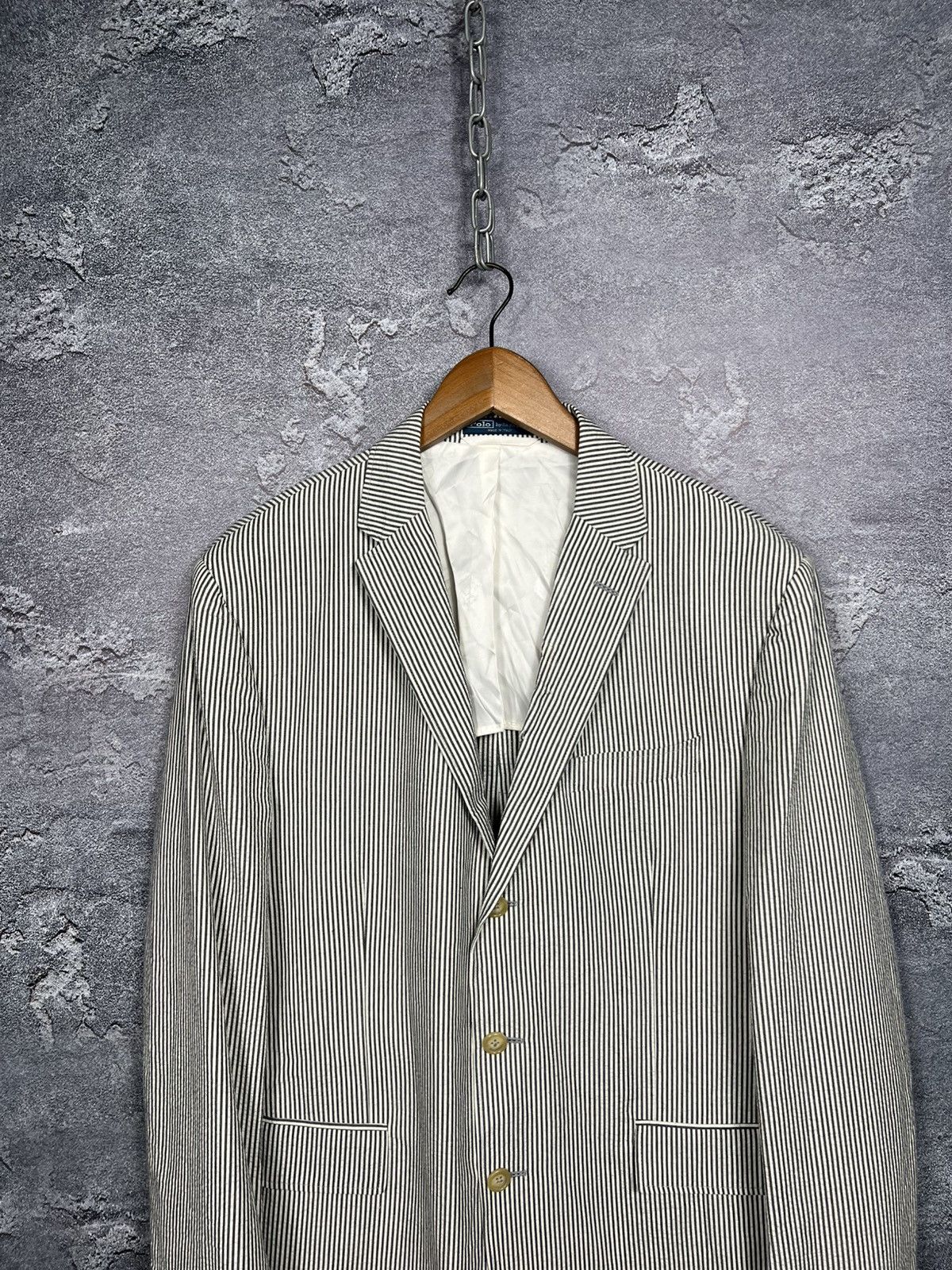 Polo Ralph Lauren Nwt Vintage Polo Ralph Lauren Ribber Blazer Size 44R Size 44R - 2 Thumbnail