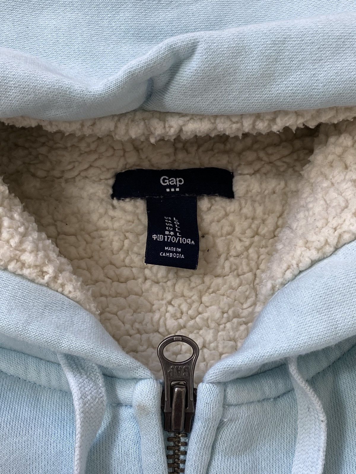 Gap BOXY FIT SHERPA OVERSIZED GAP HOODIE Size L / US 10 / IT 46 - 2 Thumbnail