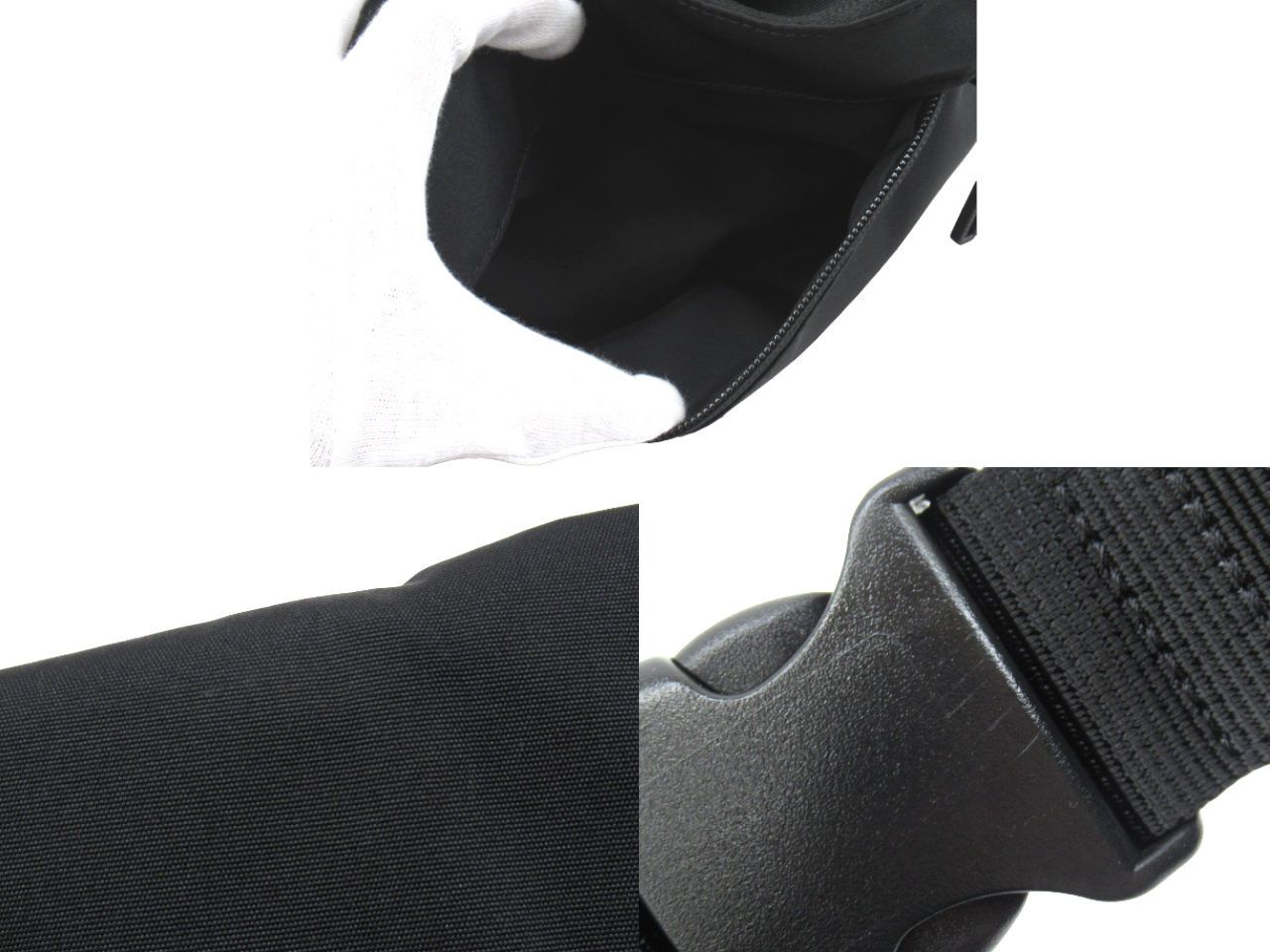 Comme des Garcons Homme Bag Ester Cordura Waist Bag Shoulder Bag Zipper Black Size ONE SIZE - 4 Thumbnail