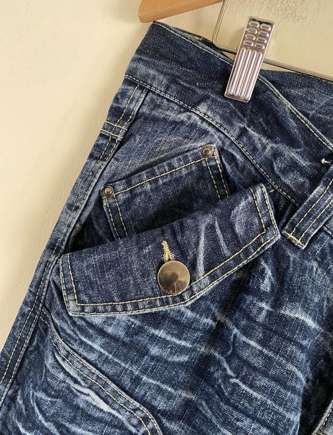 LOWBOX Japanese Fashion LowBox Cargo Jeans Size US 34 / EU 50 - 4 Thumbnail