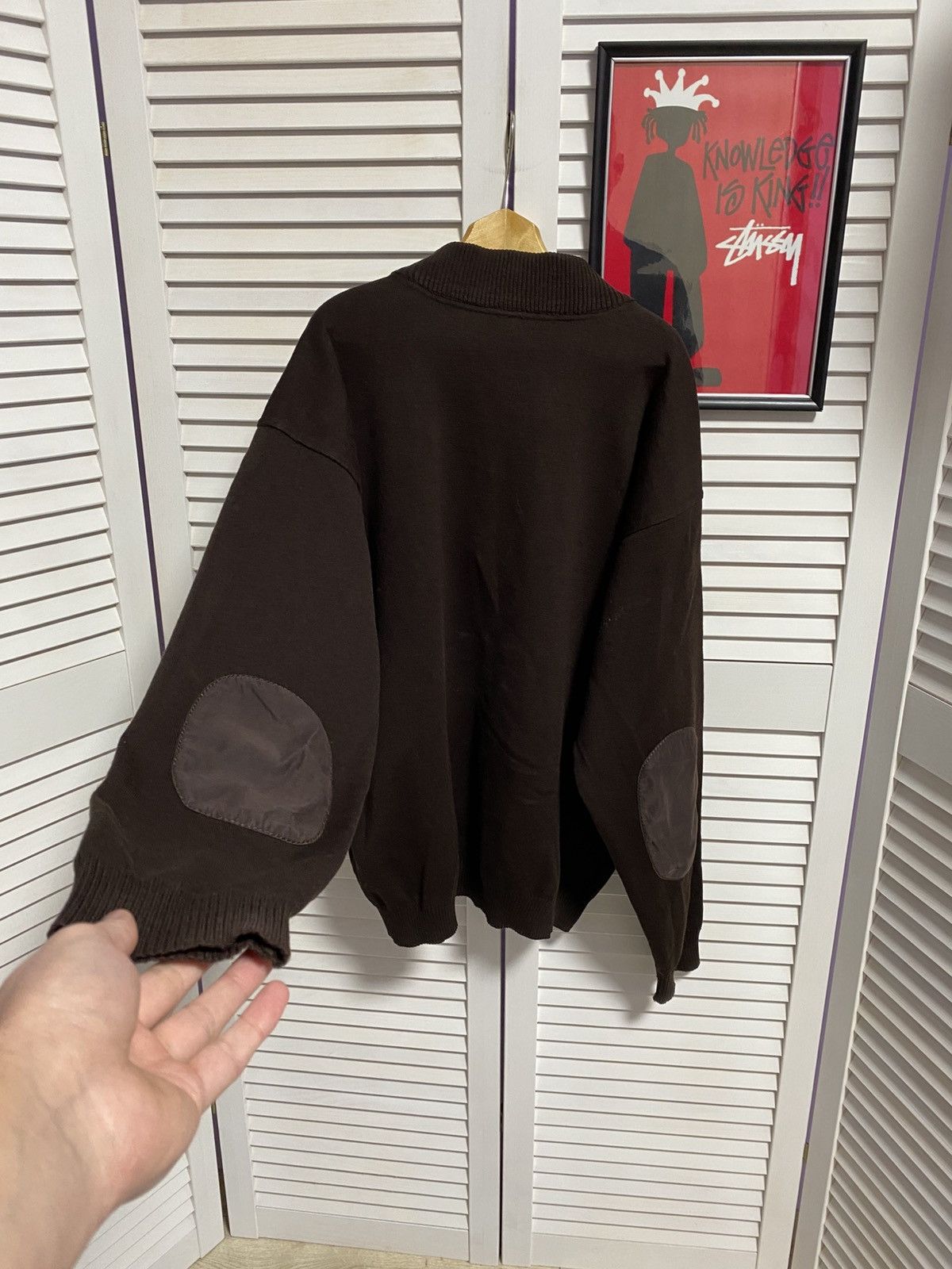 Paul & Shark × Vintage 😍 Vintage Paul Shark Zip Up Sweater 1/3 Brown Logo Size US L / EU 52-54 / 3 - 14 Thumbnail