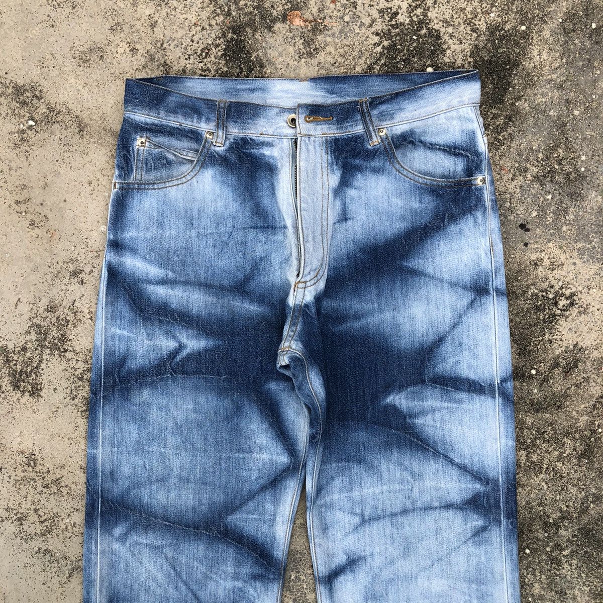 Japanese Brand Vintage Japanese Style Tie Dye Denim Pants Size US 33 - 4 Thumbnail
