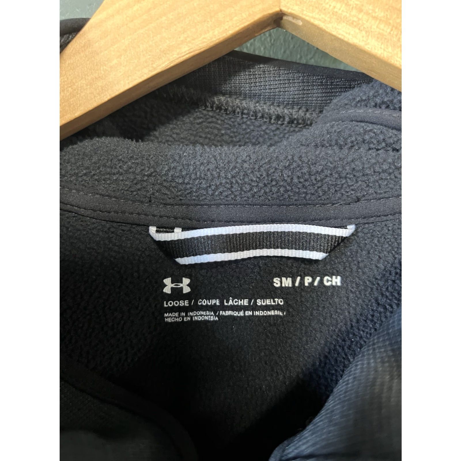 Under Armour Under Armour Womens Black Full Zip Hooded Fleece Sweatshirt Size Small Size S / US 4 / IT 40 - 3 Thumbnail