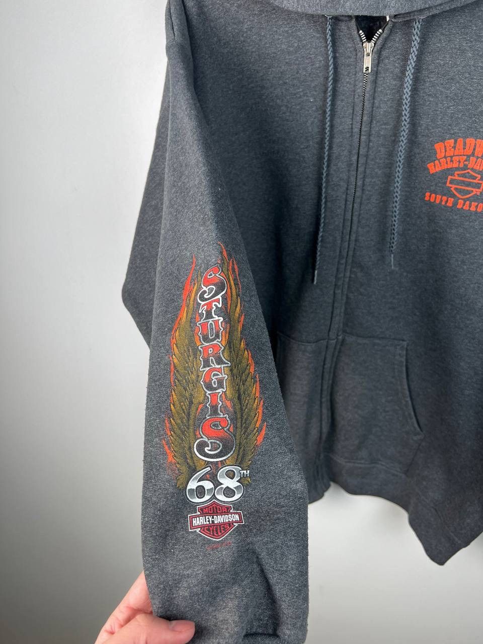 Harley Davidson × Vintage Harley Davidson motor cycles zip hoodie size M Size US M / EU 48-50 / 2 - 7 Thumbnail