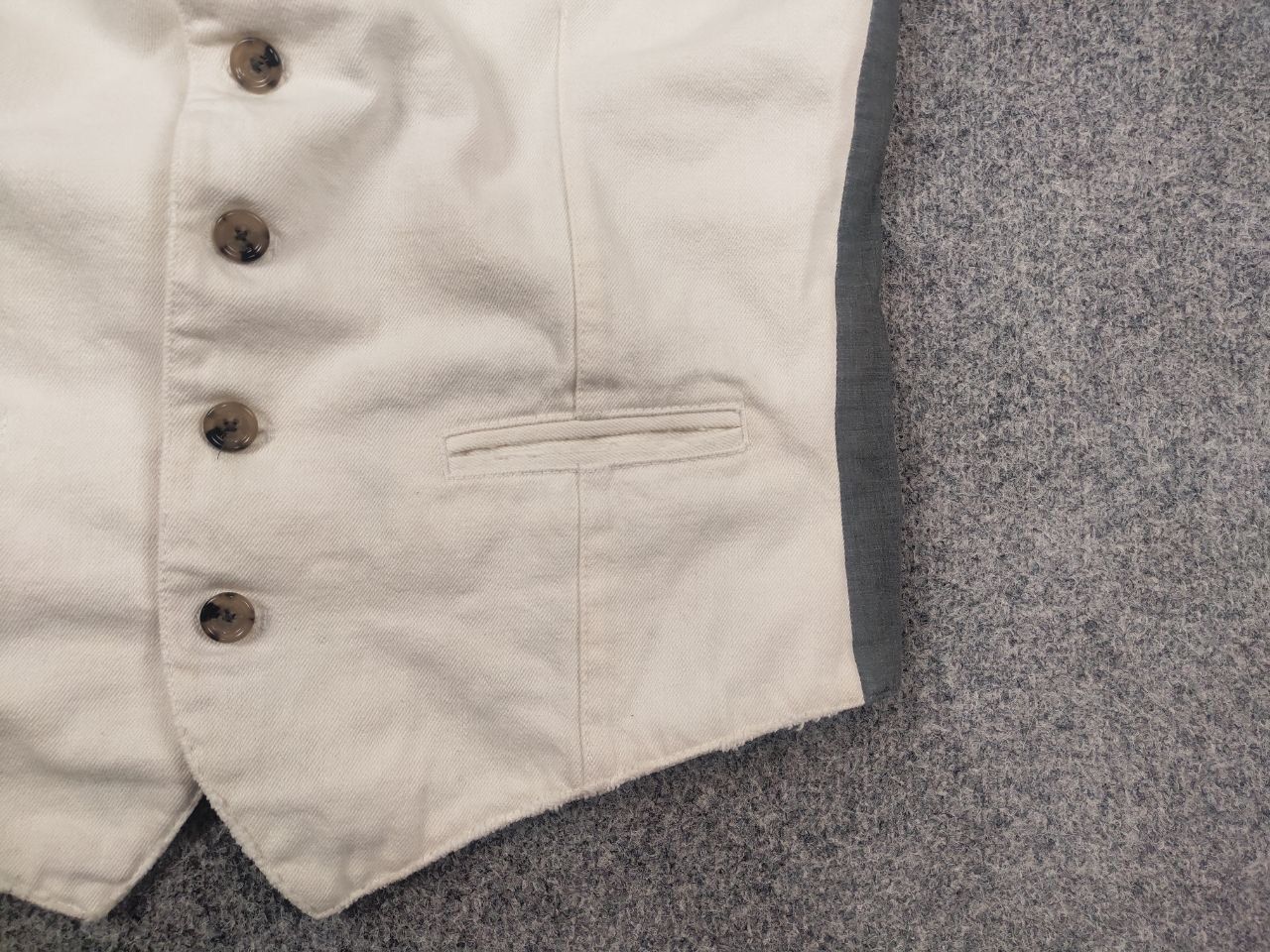 Eleventy Eleventy Milano Design classic beige vest combined fabric Size US M / EU 48-50 / 2 - 5 Thumbnail
