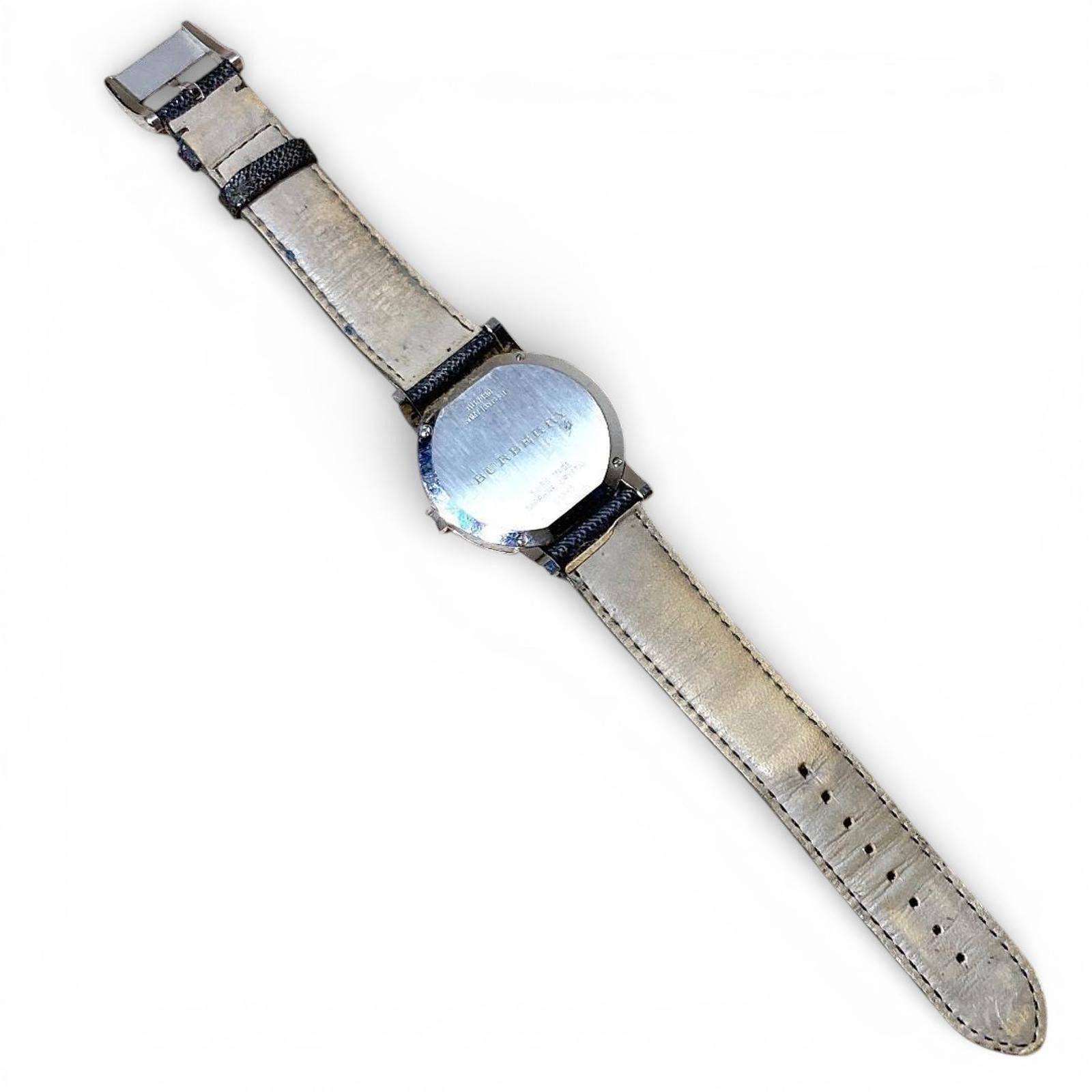 Burberry Burberry - Classic Black Leather Strap Watch Size ONE SIZE - 6 Thumbnail