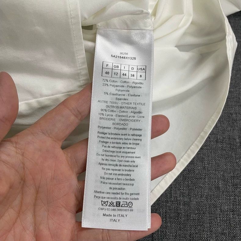 Dior Dior White show scale shirt Size S / US 4 / IT 40 - 6 Thumbnail