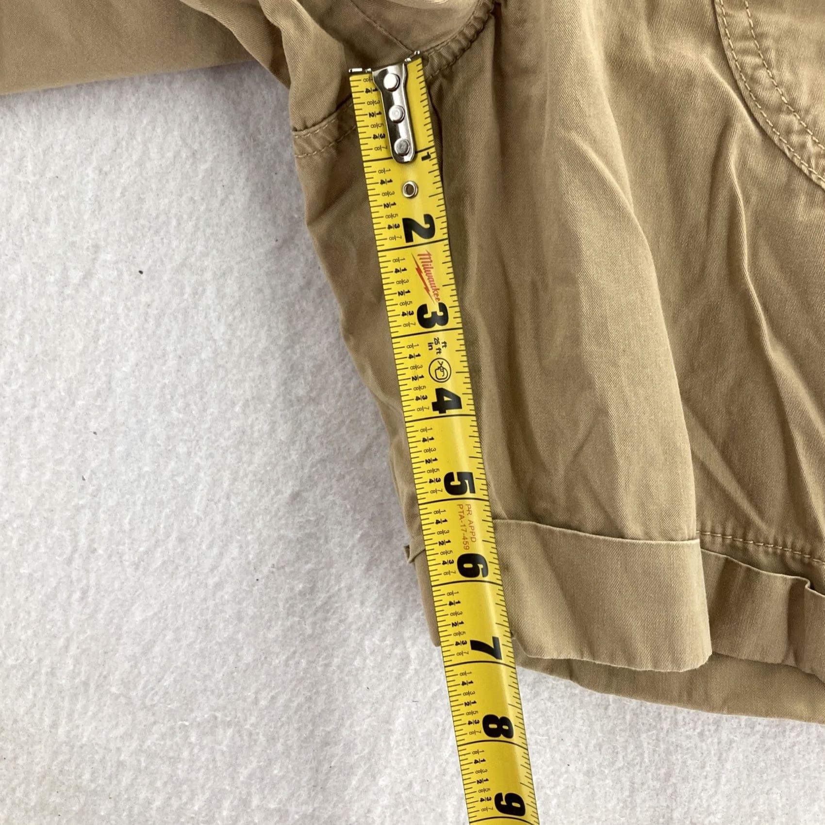 Ralph Lauren Lauren Ralph Lauren Shorts Womens 8 Bermuda Casual Khaki Beige 100% Cotton Pockets Hiking Size 24" / US 00 / IT 34 - 6 Thumbnail