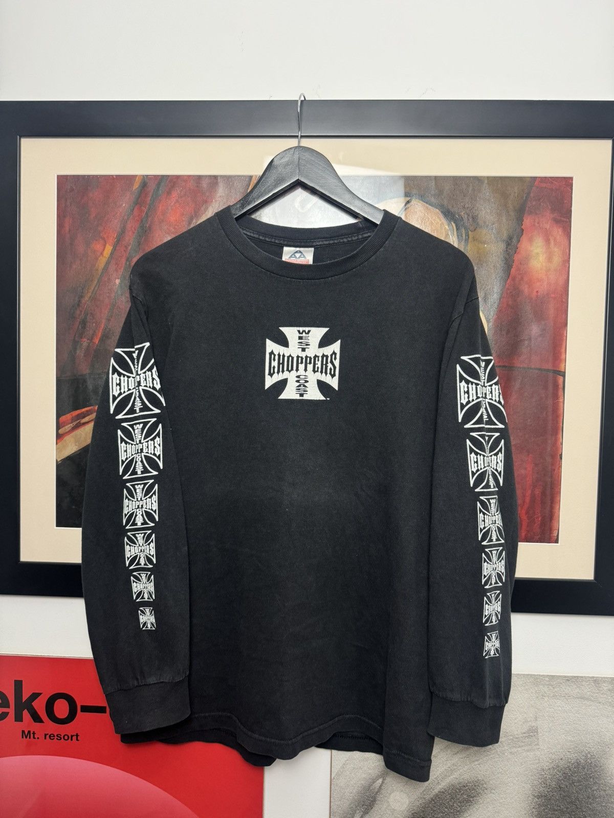 VINTAGE WESTCOAST CHOPPERS LONGSLEEVE 90s WASHED RACING MOTO