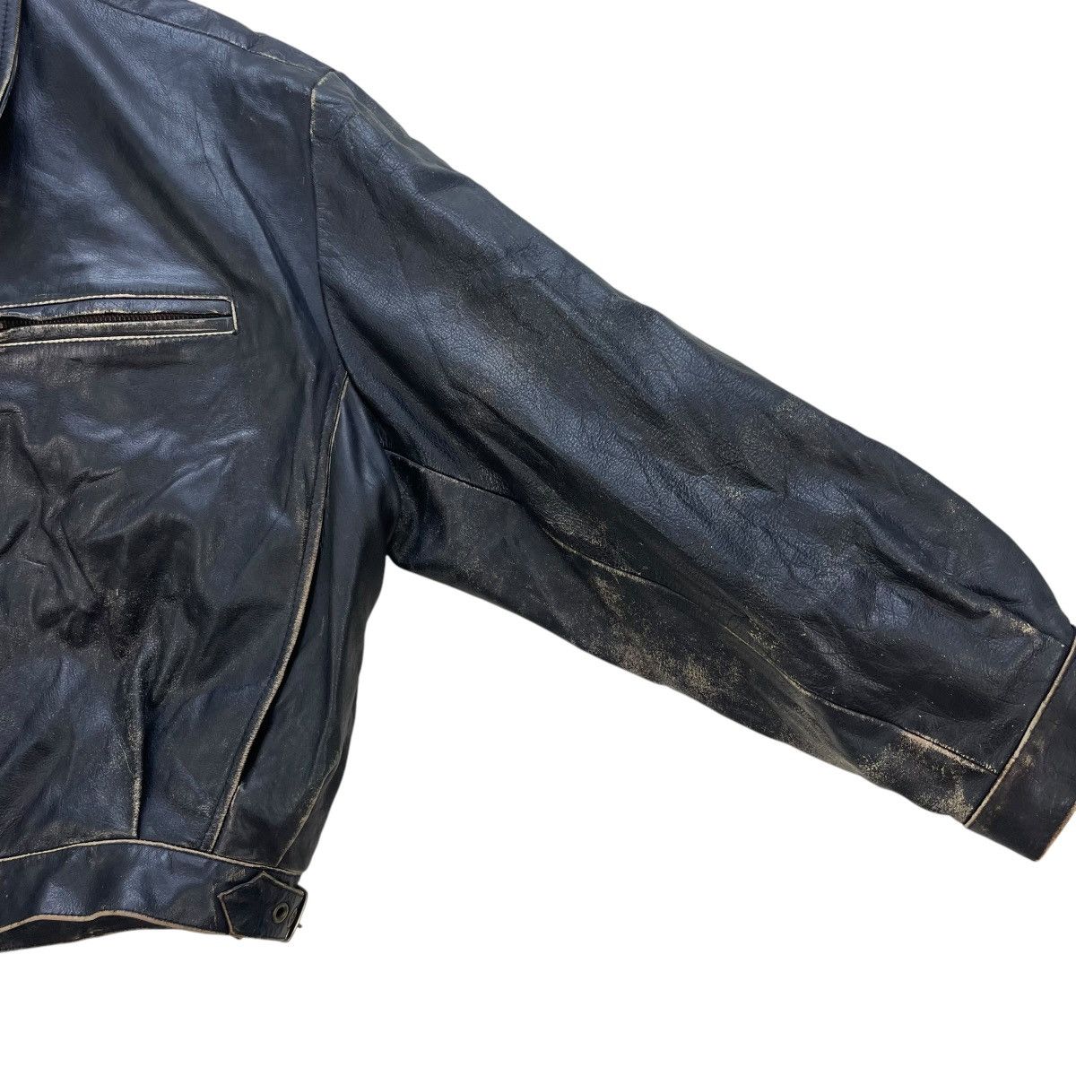 Gear for Sports × Genuine Leather 💥Vintage Jai Alai Genuine Leather Biker Cafe Racer Jacket Size US M / EU 48-50 / 2 - 5 Thumbnail