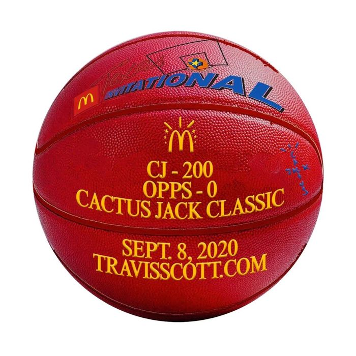 travis scott reflective basketball