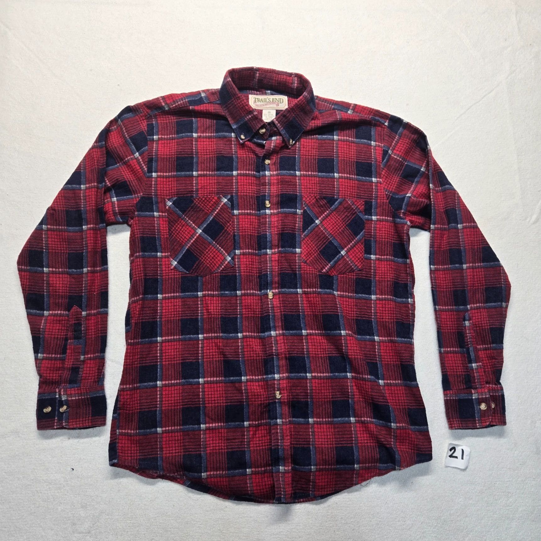 Rails VINTAGE Trail's End Men's Shirt Long Sleeve Flannel Plaid Casual Workwear M Red Size US M / EU 48-50 / 2 - 2 Thumbnail
