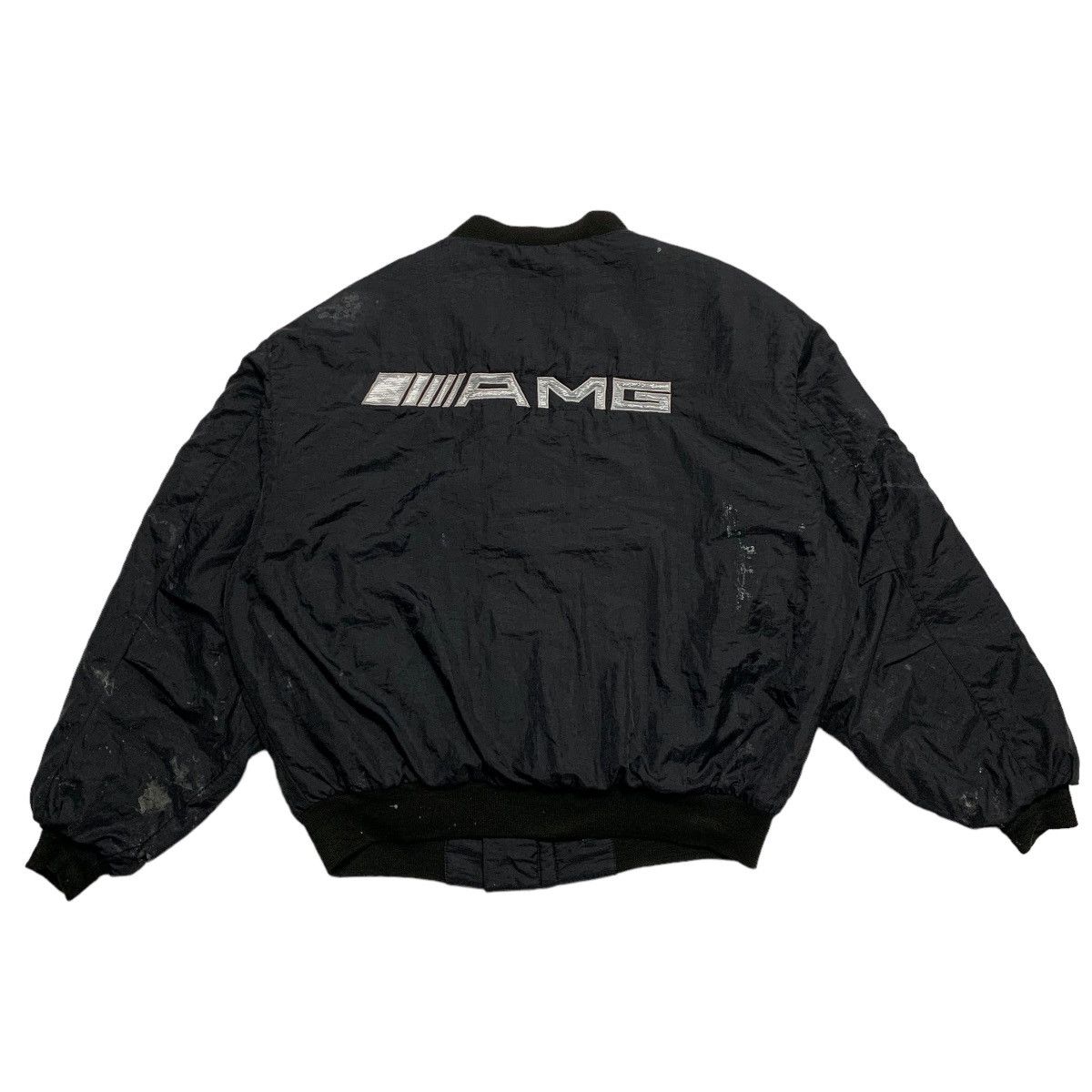 Mercedes-Benz Vintage 80s Mercedes Benz AMG Bomber Jacket Size US L / EU 52-54 / 3 - 5 Thumbnail