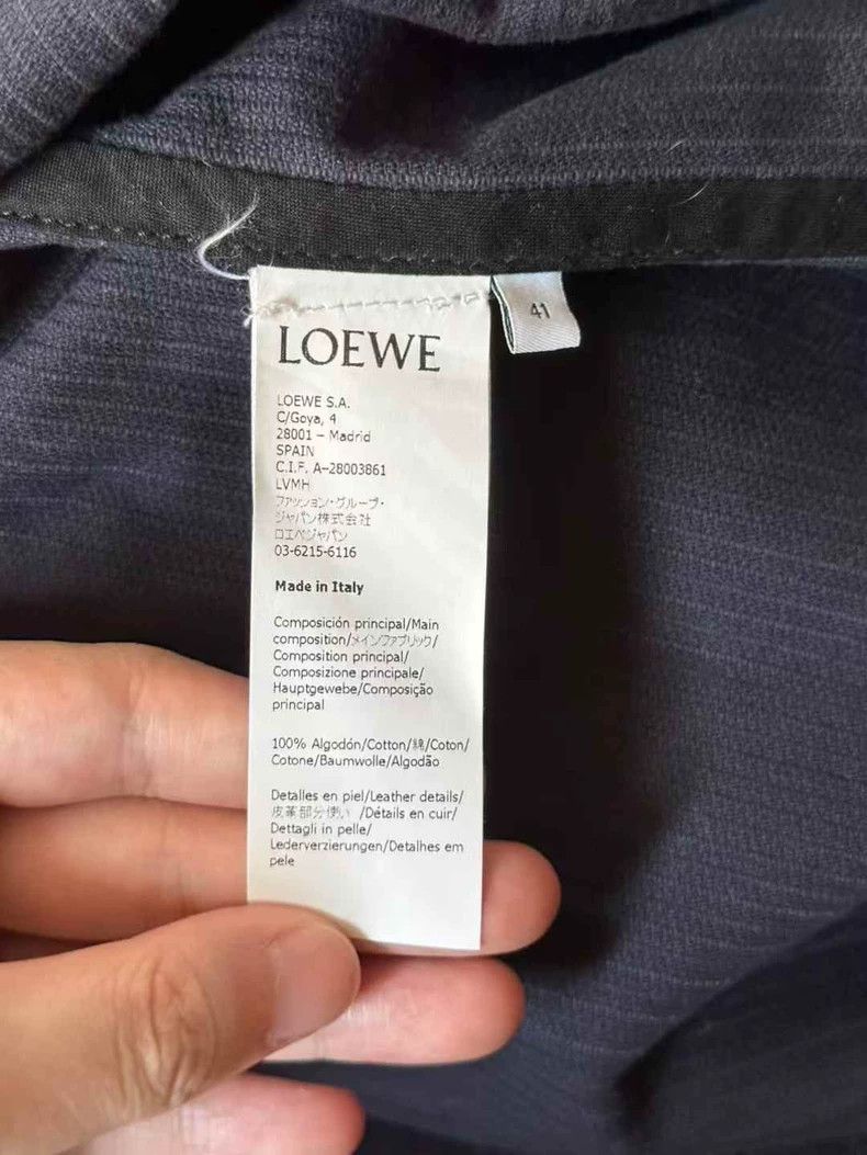 Loewe LOEWE Dark blue corduroy leather jacket Size L / US 10 / IT 46 - 4 Thumbnail