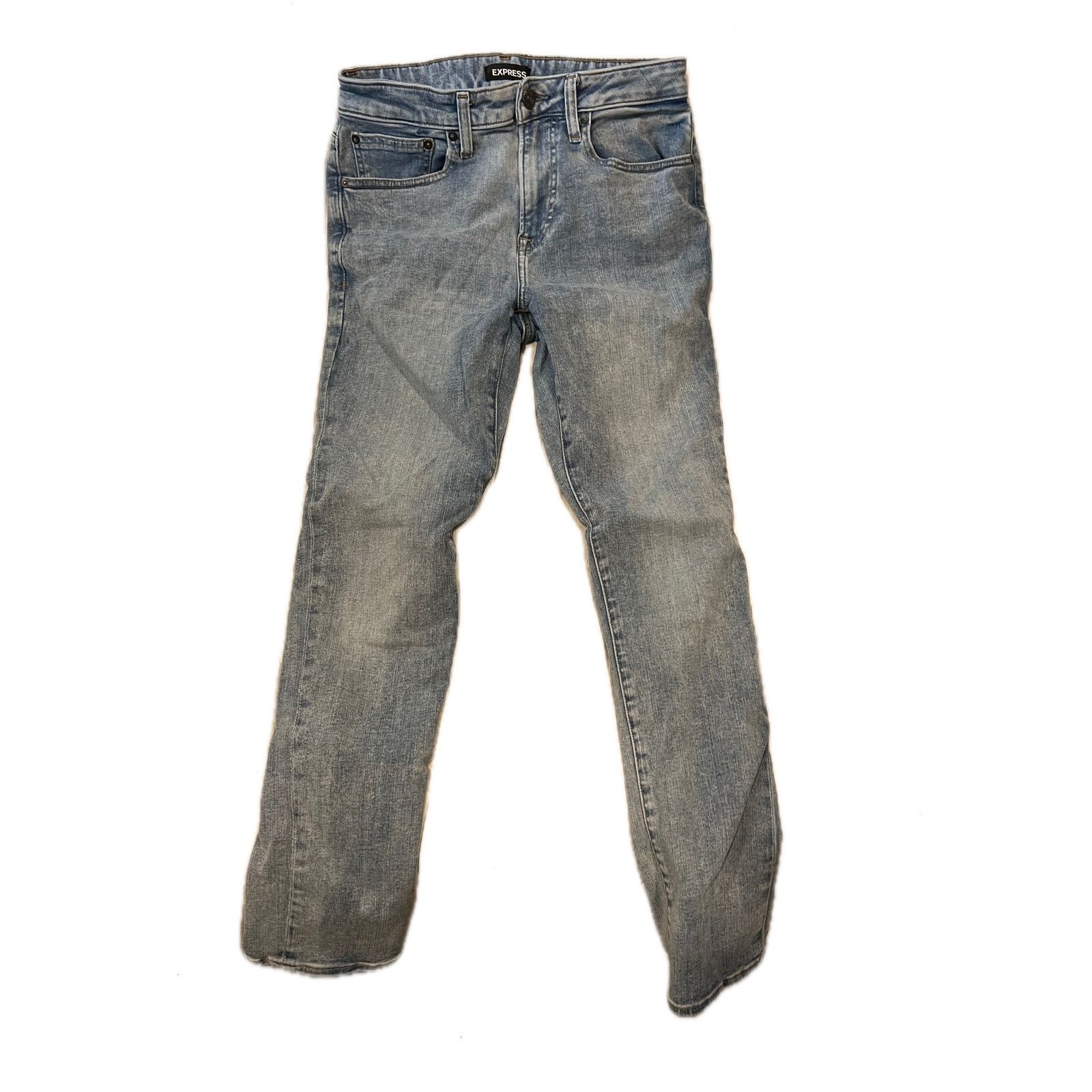 Express Express Skinny Blue Jeans Mens 29x30 Size US 29 - 1 Thumbnail