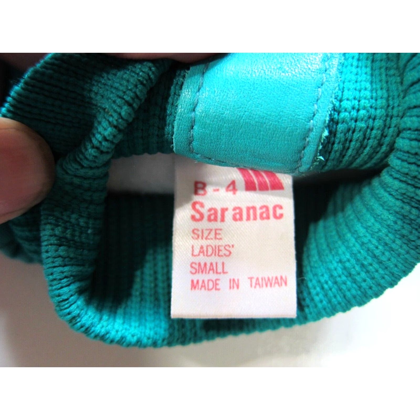 Vintage VINTAGE Saranac Glove Snow Ski Leather Green Small Moisture Lock Teal Turquoise Snow Glove Women? Size ONE SIZE - 4 Thumbnail
