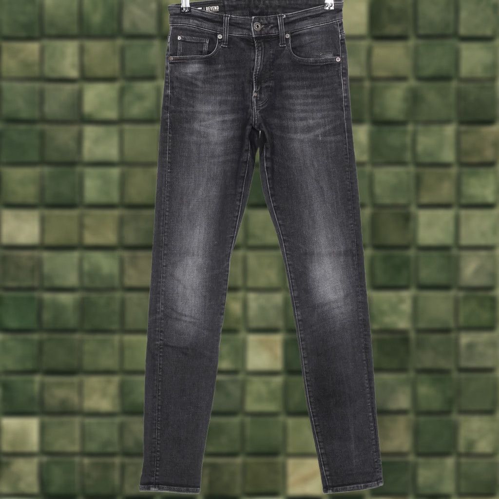 G-Star G-STAR REVEND SKINNY Stretch Jeans Men W27 L34 DZ7821 Grey Denim Slim 5-Pocket Design Zip Closure Mid Rise 27/34 Regular Size Size US 27 - 1 Thumbnail
